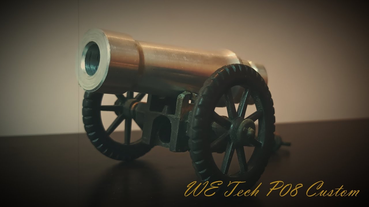 WE Tech Gas Blow Back (GBB) Luger P08 Custom (Short Barrel) 