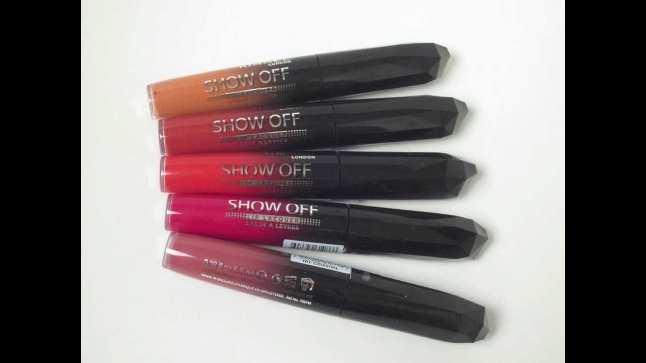 ♡Rimmel Show Off (Apocalips) Lip Lacquers!! - Review & Swatches♡
