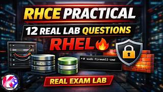 RHCE Practical Lab: 12 Must-Know RHEL Tasks | Networking, iSCSI, NFS, Samba, Firewall &amp; DB