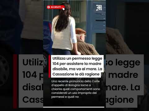 Video Prende un permesso legge 104 per assistere la madre disabile, ma va al mare