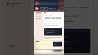 Day 12 | HTML Semantic Layout Elements Explained | Beginner Tutorial with Quran Recitation