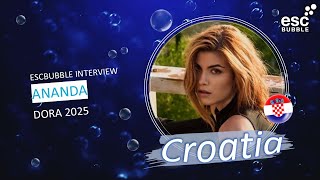 Ananda - Lies Lay Cold / Dora 2025 / Eurovision 2025 Croatia / Interview