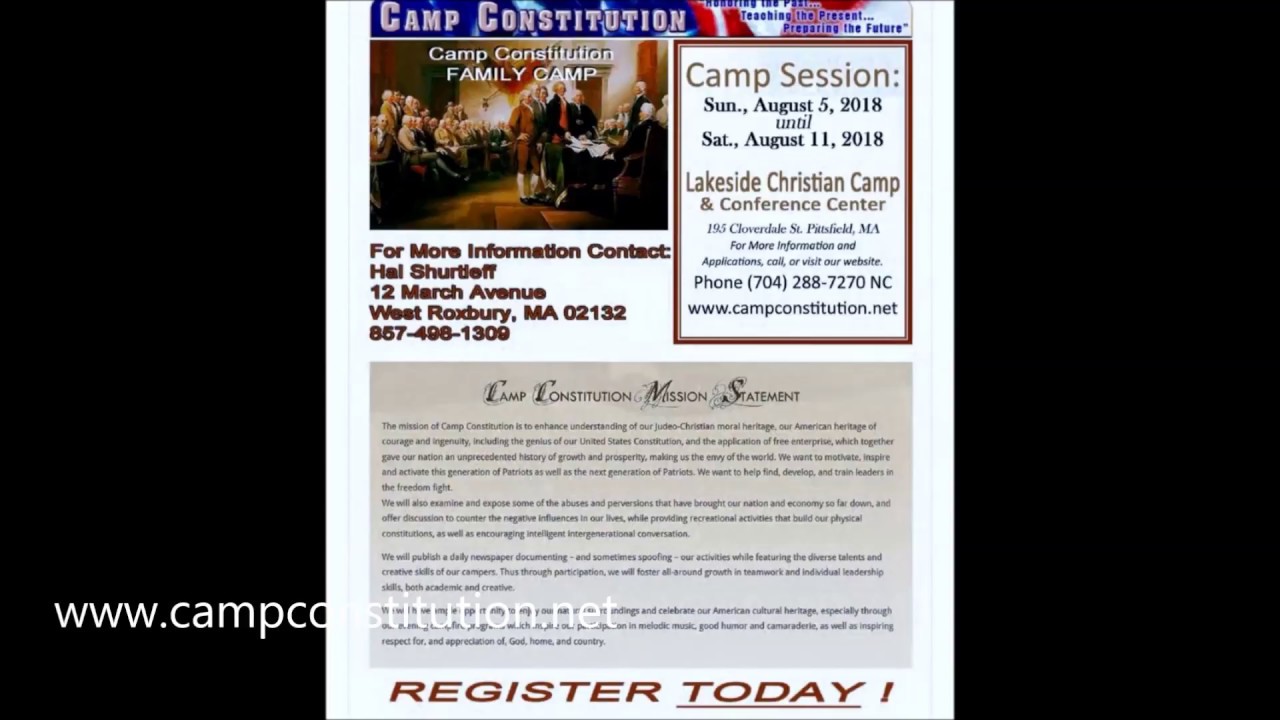 Hal Shurtleff Duke Pesta and Hal Shurtleff Talk About Camp Constitution's 10th Annual ...