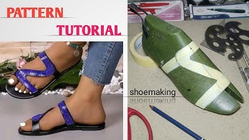 How to create pattern for this complicated unique ladies slide slippers #beginners #shoemaking