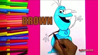 Disney Frozen | Coloring page of Olaf | learn colors for kids Disney Frozen | Coloring page of Olaf | learn colors for kids