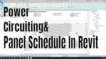 Power Circuiting & Creating Panel Schedule in Revit