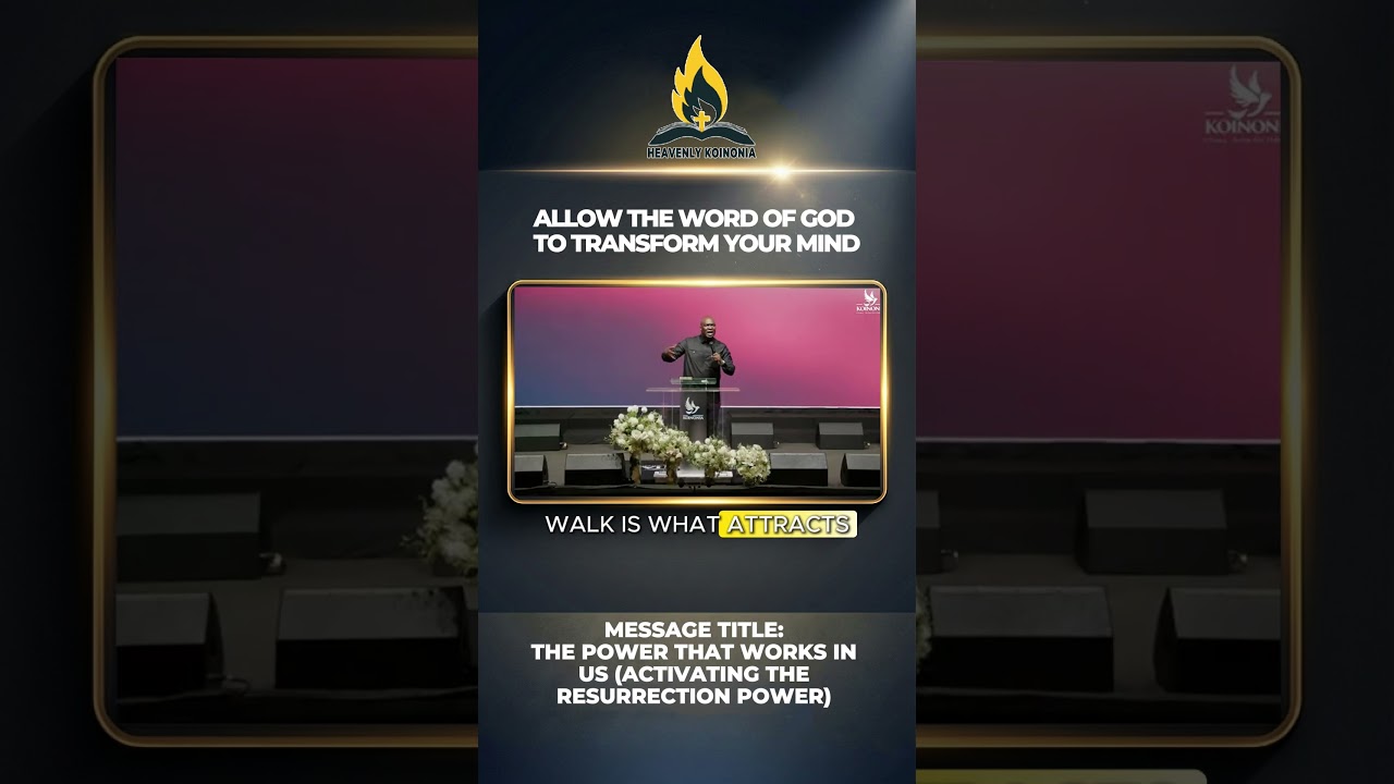 The Secret to Mind Transformation Is God’s Word #koinoniaglobal #apostlejoshuaselman #koinonia