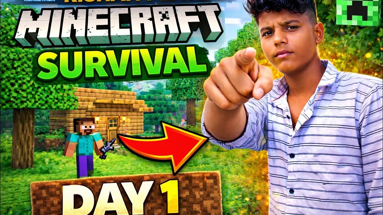 “✨ My first Minecraft adventure! 🏰💎 Block by block, building my dream world! 🔥 