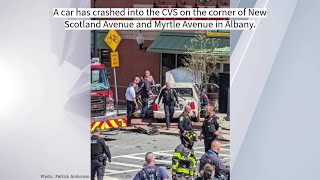 Car crashes into CVS in Albany