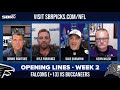 NFL Week 2 Opening Lines Highlights 🏈 | Week 2: Falcons vs. Buccaneers Early Odds and Analysis