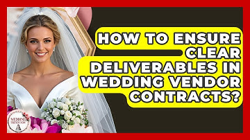 How To Ensure Clear Deliverables In Wedding Vendor Contracts? - Wedding Trends Now