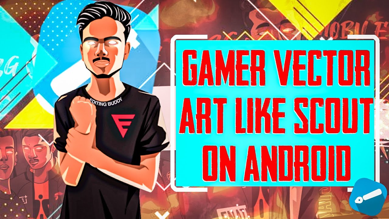 How to Make Gaming logo like Scout on android  | Infinite Design | Lineart part 1| vector art