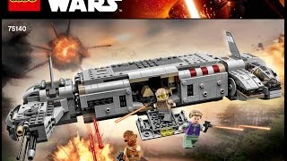 LEGO Star Wars Resistance Troop Transporter 75140 The Force Awakens Instructions DIY