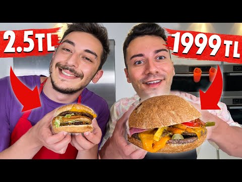 1999 TL Vs. 2,5 TL HAMBURGER YAPTIK ?! 🍔