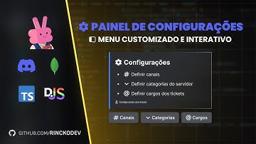 Painel de configurações - Bot de tickets com mongodb - discord.js v14