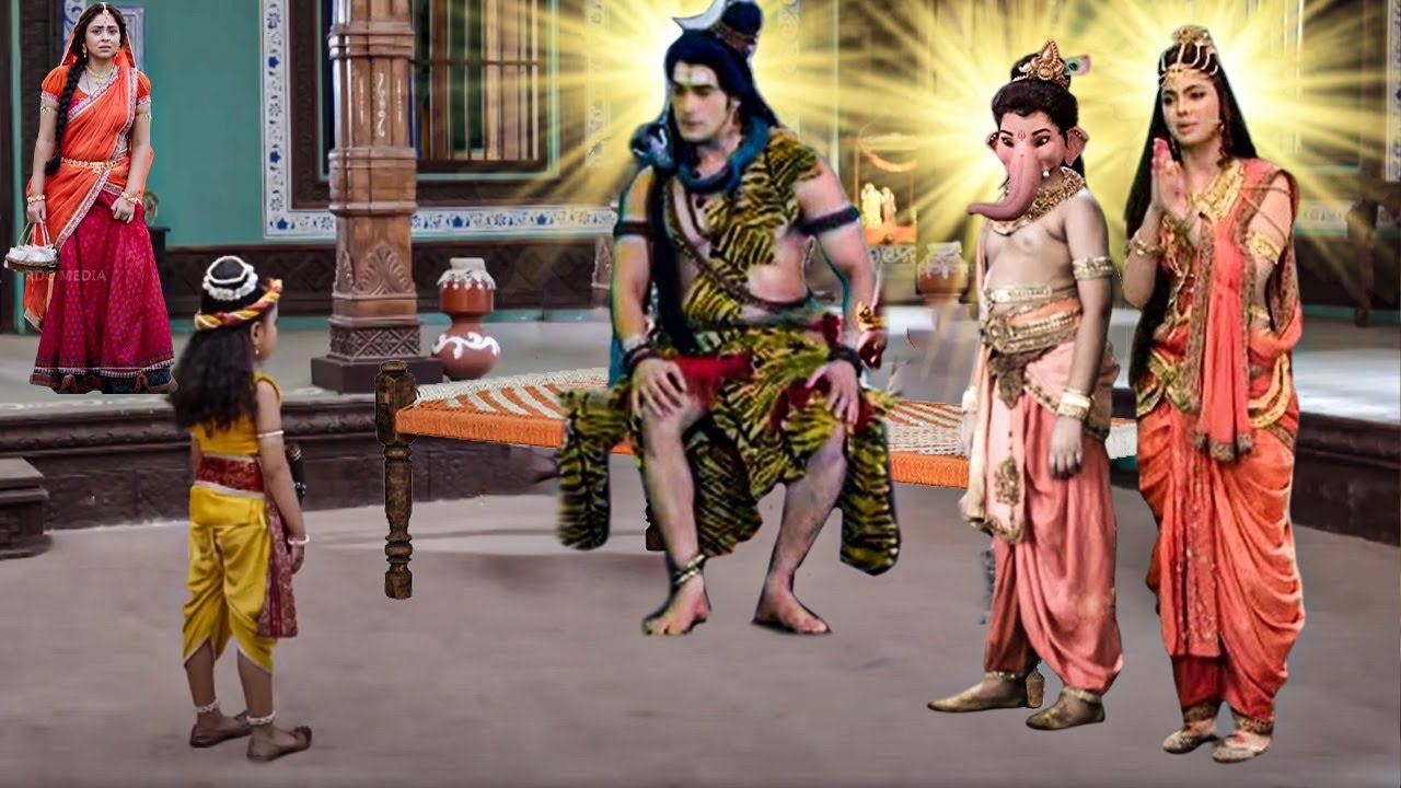 जब मैया यशोदा घर पहुँचे महादेव, माता पार्वती और गणेश जी - YASHOMATI MAIYYA KE NANDLAL | Krishna