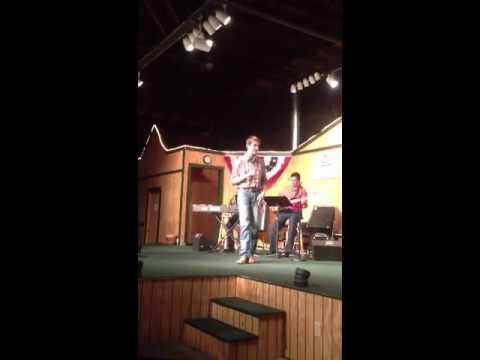 Clay Mobley singing at Farmersville opry "I'm gonn...