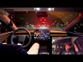 Tesla 2024 POV | Quick Night Time Drive to Pick Up Dinner | Model 3 Highland | Full Self Driving