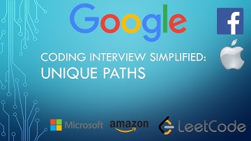 Coding Interview Tutorial 47: Unique Paths [LeetCode]