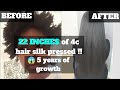 How to: PERFECT silk press on 4C hair (detailed) (vertical video)