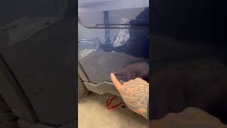 Smashed door ! #pdr #paintlesscollisionrepair  #paintlessdentrepair  #collisionrepair  #colorado