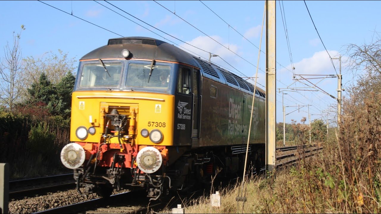 Trains at Norton Crossing 20/10/24 Ft. Northern Belle ECS, 57308 and ...