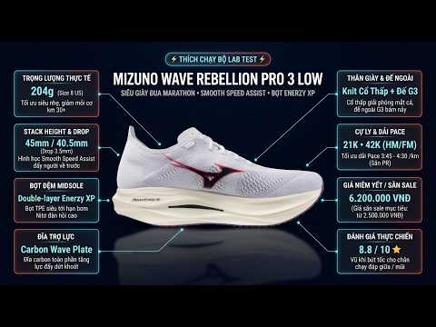 Review Mizuno Wave Rebellion Pro 3 Low: Đánh Giá Thực Chiến