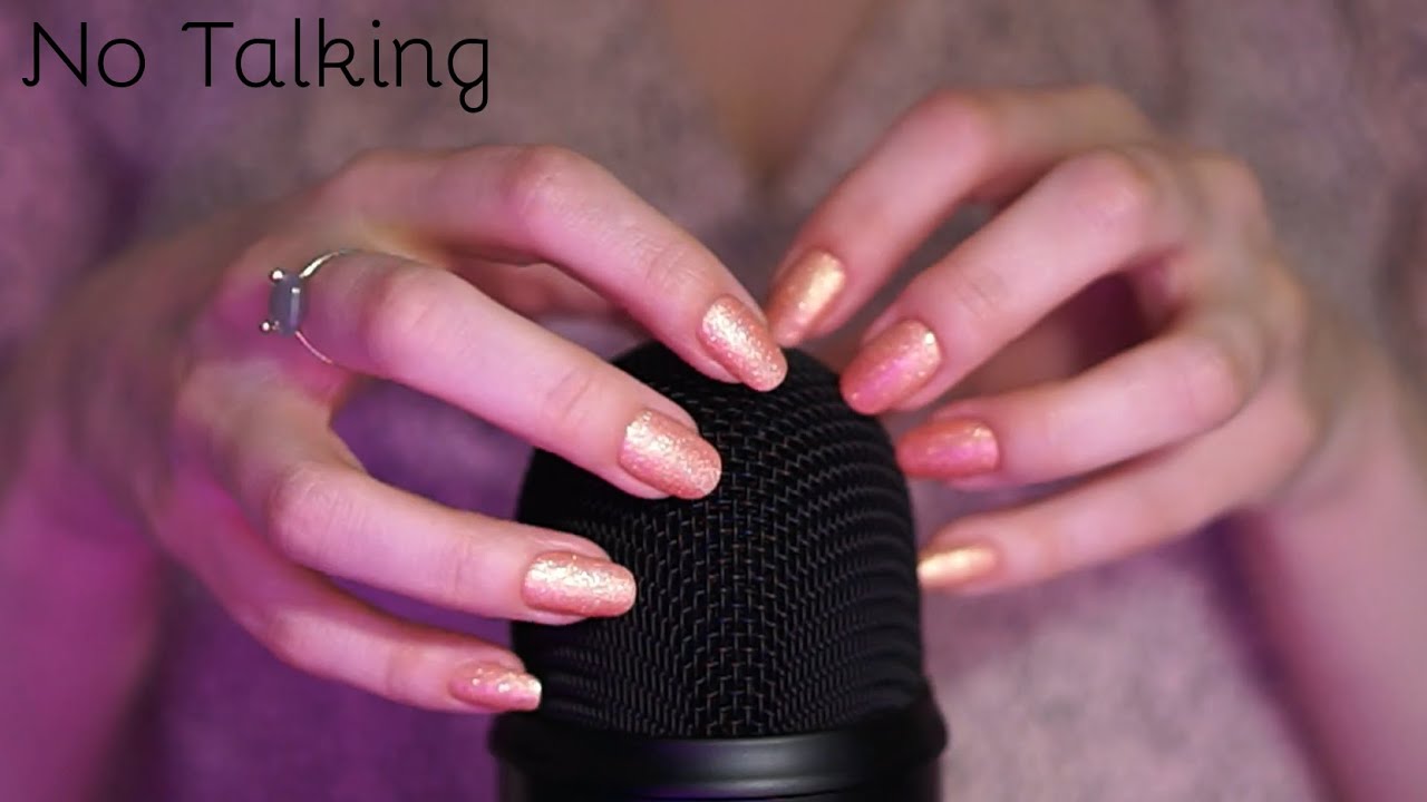 ASMR Bare Mic Scratching with Long Natural Nails | No Talking - YouTube