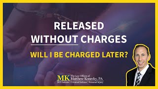 I Was Arrested But Released From Jail Without Charges. Can I Still Be Charged In the Future?