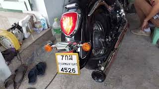 suzuki boulevard c50 slip-on Rinehart exhaust
