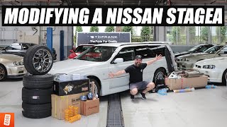 Modifying a 2000 Nissan Stagea Autech Version 260RS In Japan