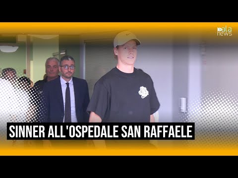 Video Milano, Jannik Sinner lascia l'Ospedale San Raffaele