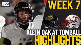 Thrilling High School Football: Tobmall vs Klein Oak Full Game Highlights