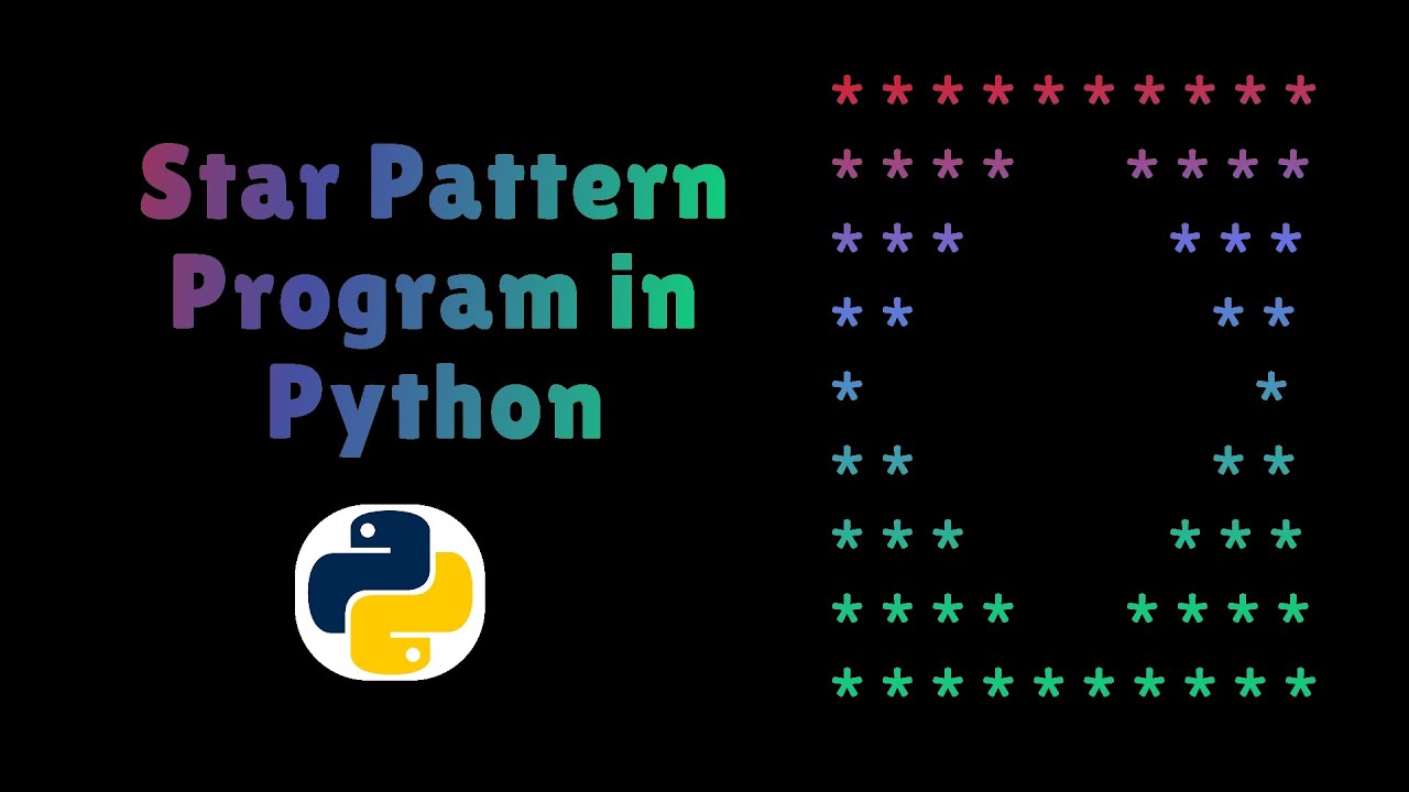 star pattern program in python - YouTube
