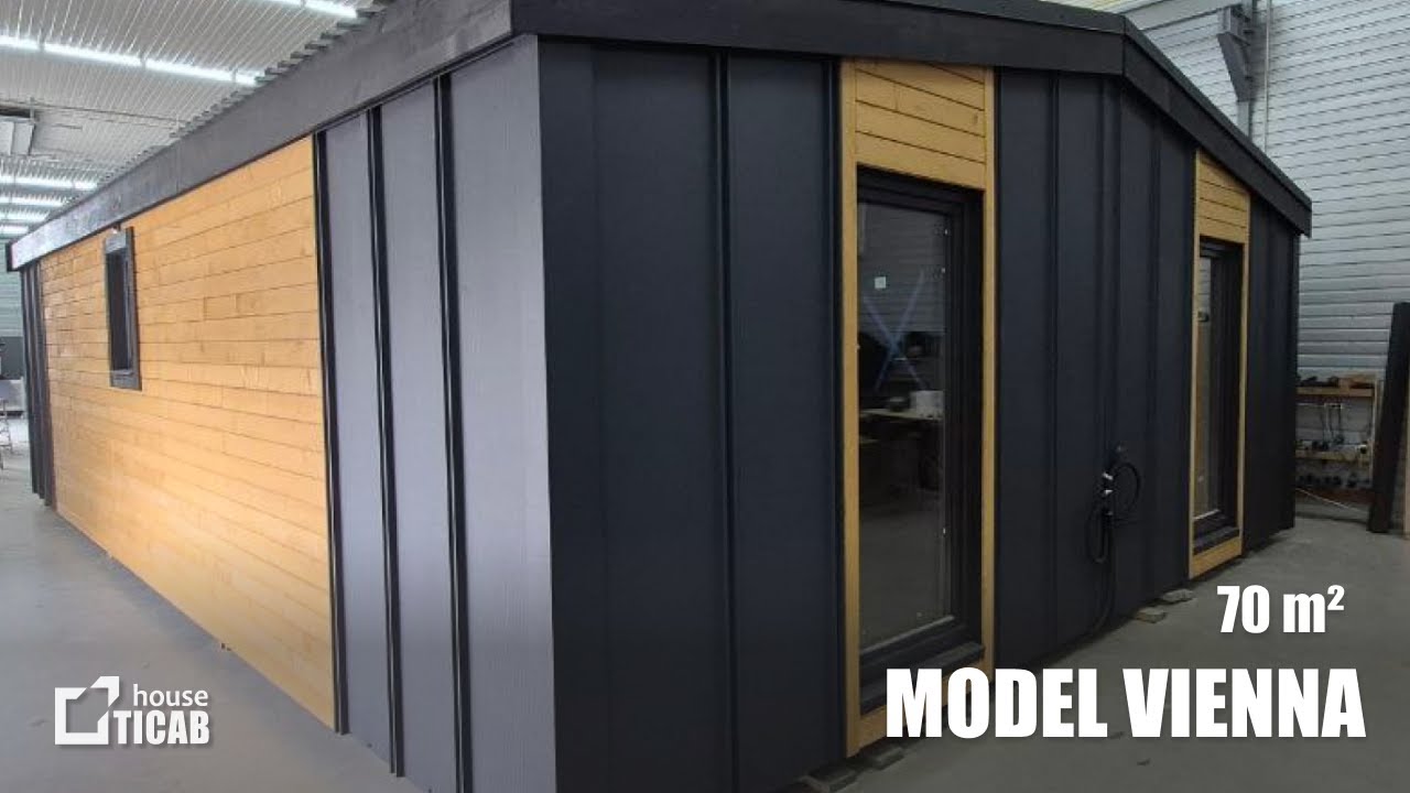 For Hungary, a modular house model Vienna 70 m², from the manufacturer TM TICAB HOUSE