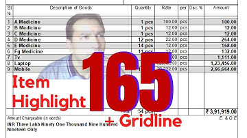 Tally Chapter 165 TDL for Stock Item Highlight with Gridlines By Rajiv Mishra Computer Class | TDL