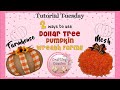 TWO WAYS TO USE DOLLAR TREE PUMPKIN WREATH FORMS | Farmhouse Pumpkin Wreath | Mesh Pumpkin Wreath