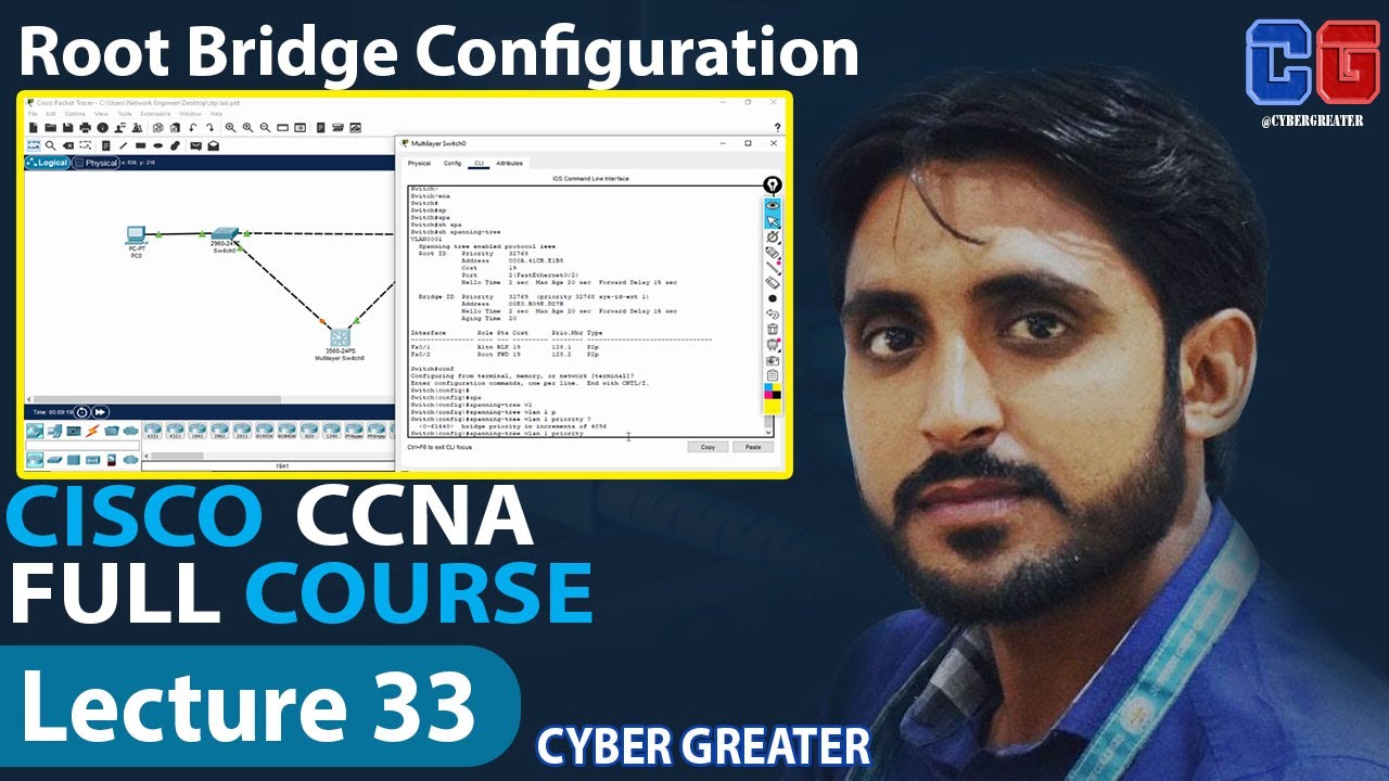 ⁣❤❤Lecture 33: Root Bridge Configuration ❤❤