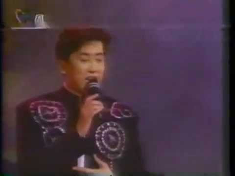 民國82年4月18日，晚秋 毛寧  北平市人民大会堂的“减灾扶贫创明天”大型义演 handsome Chinese male singer Mao Ning
