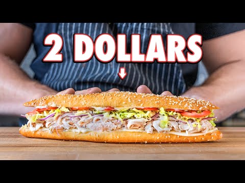 The $2 Sub Sandwich | But Cheaper | Joshua Weissman