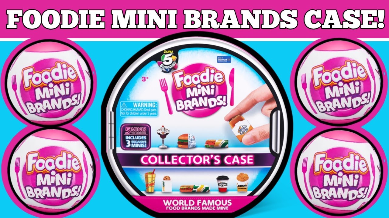 UNBOXING FOODIE MINI BRANDS COLLECTOR S CASE YouTube