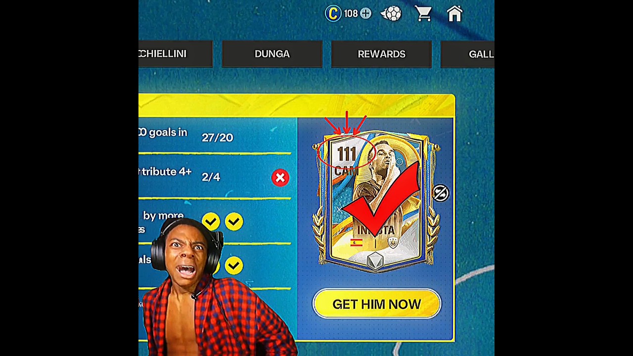 Iniesta OVR 111 😱🔥 