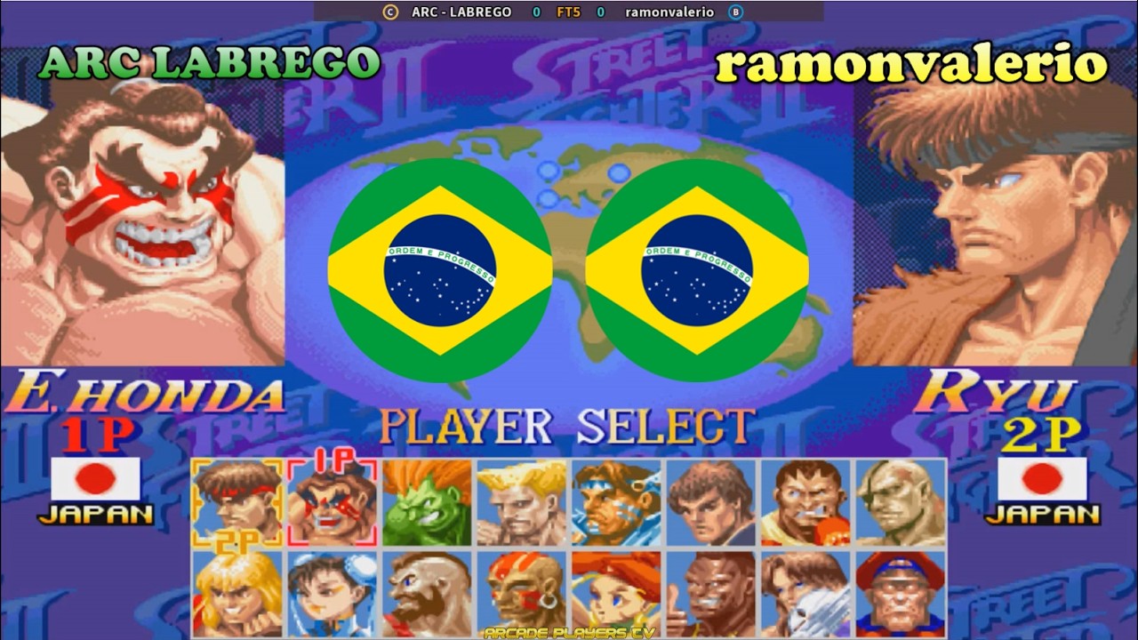 슈퍼 스트리트 파이터 2 터보 ➤ ARC LABREGO (Brazil) vs ramonvalerio (Brazil) Super Street Fighter 2 Turbo