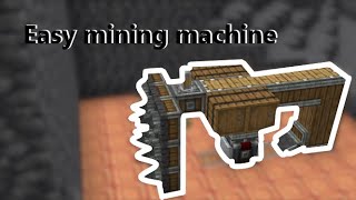 How do i make an auto mining machine in create mod? | Minecraft