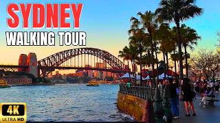 The Fantastic Attraction of Sydney Harbour at Sunset | Sydney Walking Tour in Opera House [4K]
