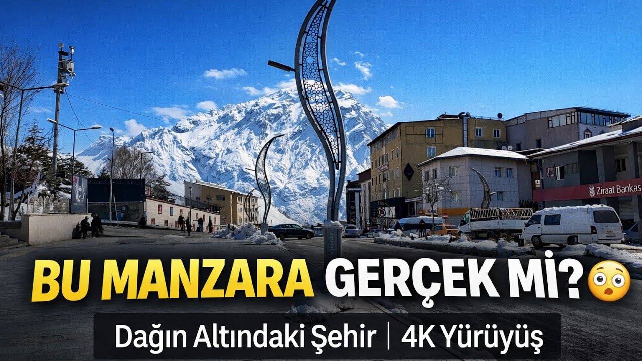 Bu Manzara Gerçek mi? 😳 Dağın Altındaki Şehir | 4K Yürüyüş