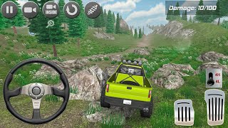 4x4 Offroad Jeep Driver Simulator - SUV Pickup Truck Hill Parking Mountain - 2021 Android GamePlay screenshot 1