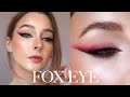 EASY COLORFUL FOX EYE makeup tutorial / simple and intense