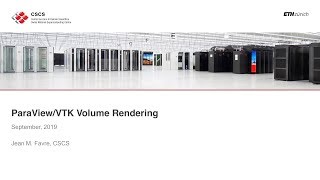 07 ParaView/VTK Volume Rendering