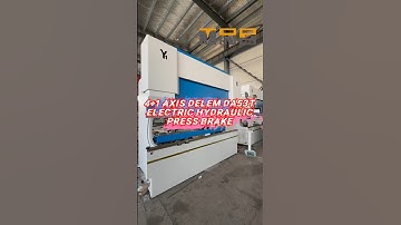 4+1 Axis CNC Delem DA53T Hydraulic Press Brake. #pressbrake #bendingmachine #machinery
